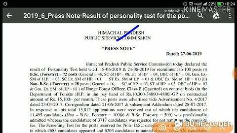 HPPSC RFO Final Result Declared Today !