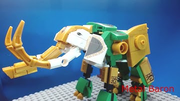 Model 1/4 Therion Totems - Emerald Mammoth - Stopmotion Speedbuild - Sembo Block 103258 249PCS