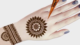 mehndi designs easy and simple | Easy Beautiful Mehndi Design Tutorial For Hands