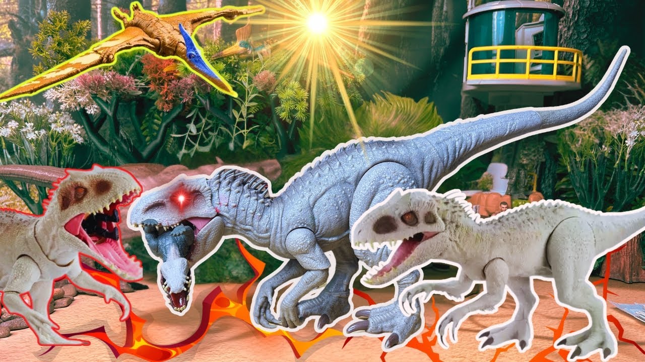 Best Dinosaurs Mattel Collection : Spinosaurus , Indominus Rex , Pachyrhinosaurus , Ceratosaurus ...