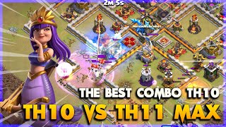 THE BEST COMBO TH10 VS TH11 MAX ON NEW UPDATED | Clash Of Clans