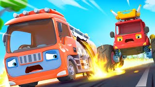 Fire Truck Rescue Team | +More Monster Trucks | Kids Songs | Car Cartoon | BabyBus - Cars World