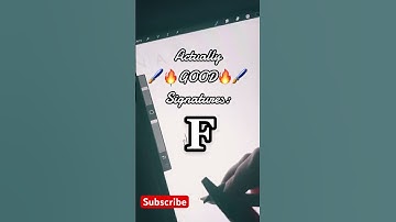 Letter F signature ideas 💡 #shorts