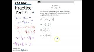 SAT Practice Test 1 Math Module 1 Problem 26