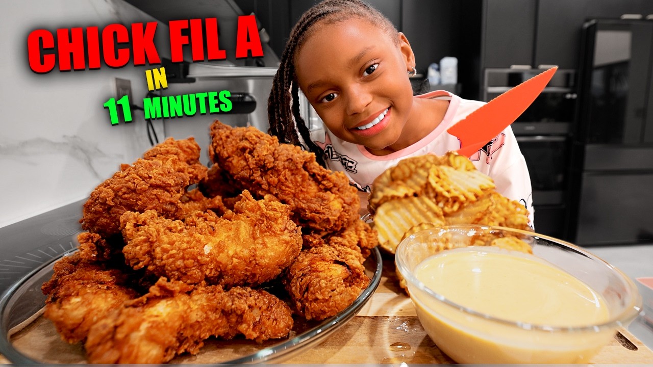 Layla Joy MAKES the BEST Homemade CHICK FIL A in 11 mins