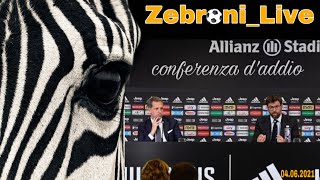 Agnelli and Paratici, emotional farewell press conference