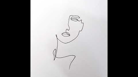 Learn how to draw a face with a single continuous line