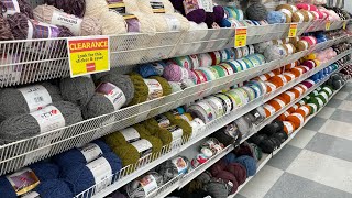 NEW YARN CLEARANCE at JoAnn’s! walkthrough #clearanceyarn #affordablycrafty #Yarnshopping