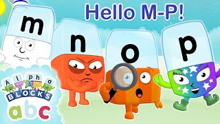 Say Hello To Letters M, N, O & P! | Phonics For Kids  Learn To Read | Alphablocks