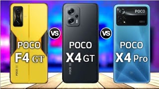 Poco F4 GT vs Poco X4 GT vs Poco X4 Pro || Price | Launch Date | Features