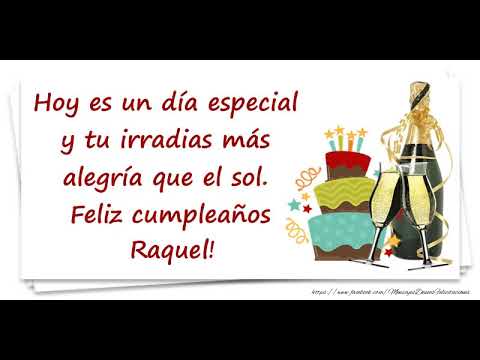 Happy Birthday Raquel! ¡Feliz Cumpleaños Raquel! tarjetas de cumpleaños para hermana