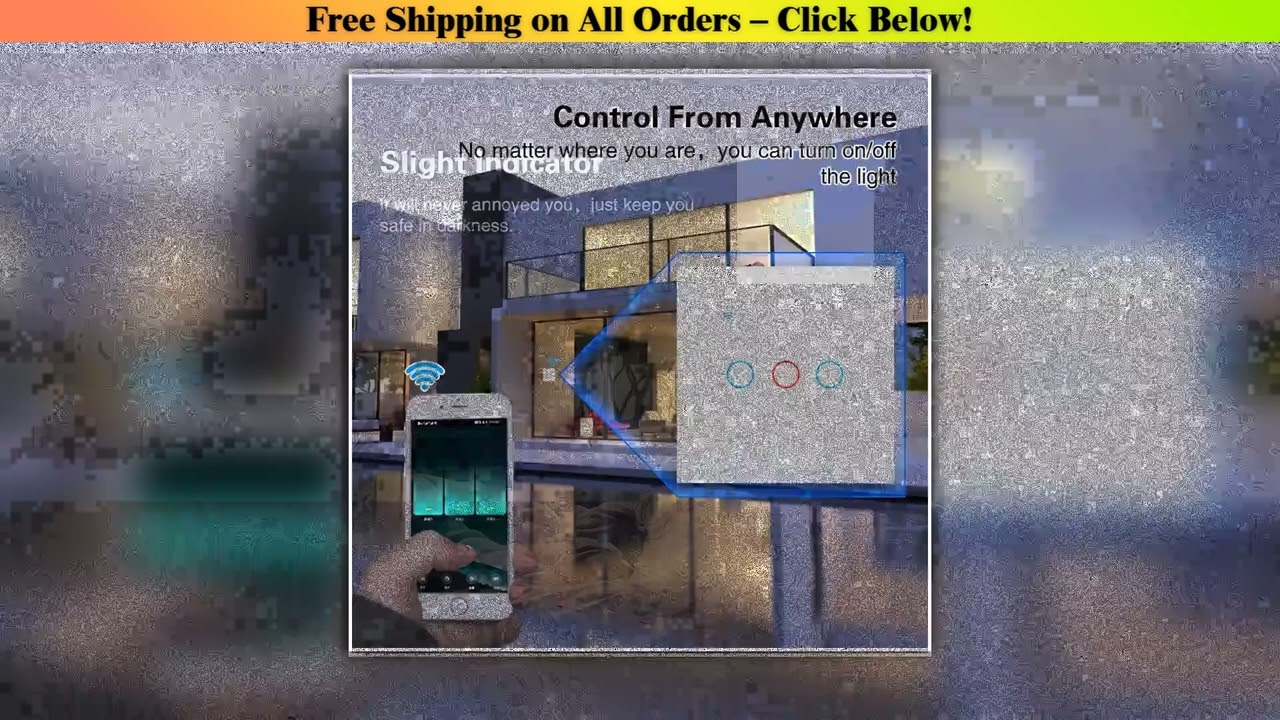 3way Wifi Switch 1/2/3gang Touch Light Switches With Tempered Glass Support Tuya Smart Life APP