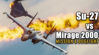 DCS World Multiplayer A2A - SU-27 Flanker & F-14A Tomcat vs Mirage 2000 dogfight & mission Red Star!