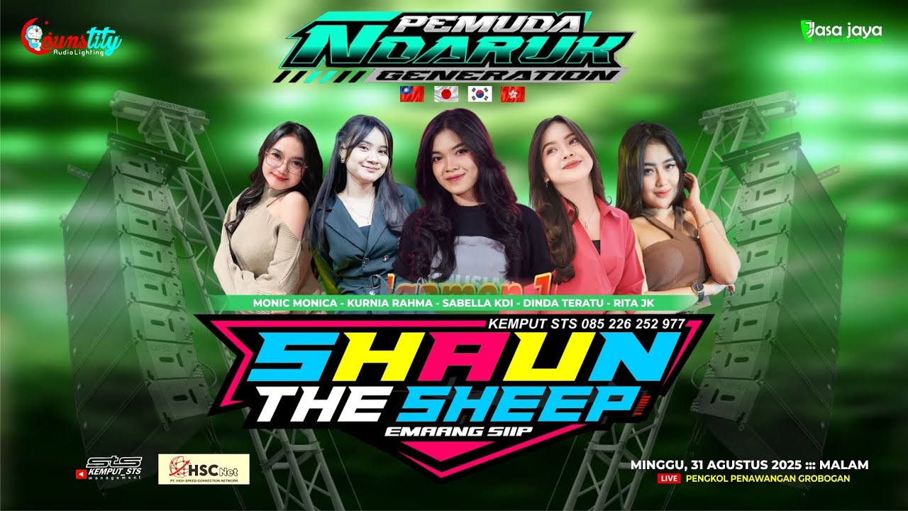 LIVE SHAUN THE SHEEP - PEMUDA NDARUK GENERATION - PENGKOL PENAWANGAN GROBOGAN | COUNSTITY AUDIO