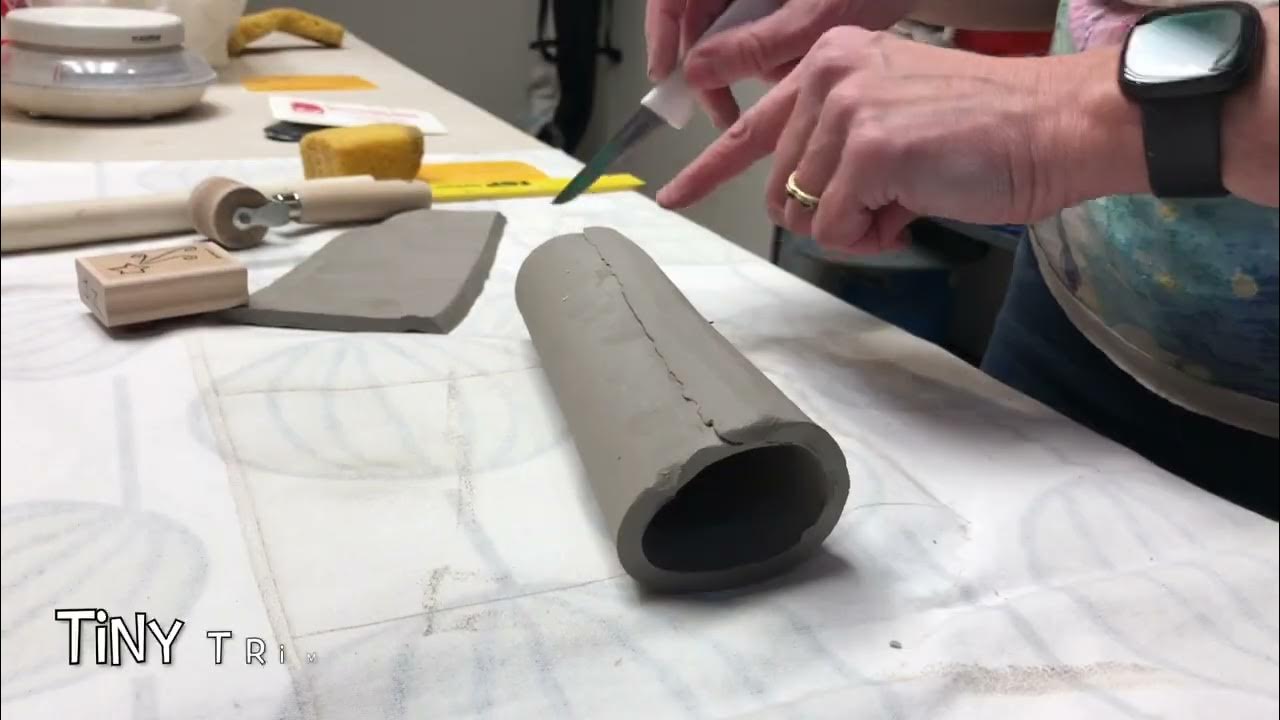 Bud Vase Tutorial with KilnsofFlanders and Debrisware Pottery Art