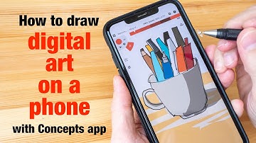 How to draw on a phone with Concepts app