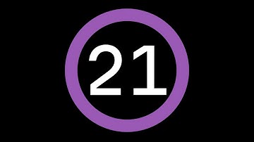 21-Second Countdown Timer - Dark Background + Circular Progress Bar + Ending Sound