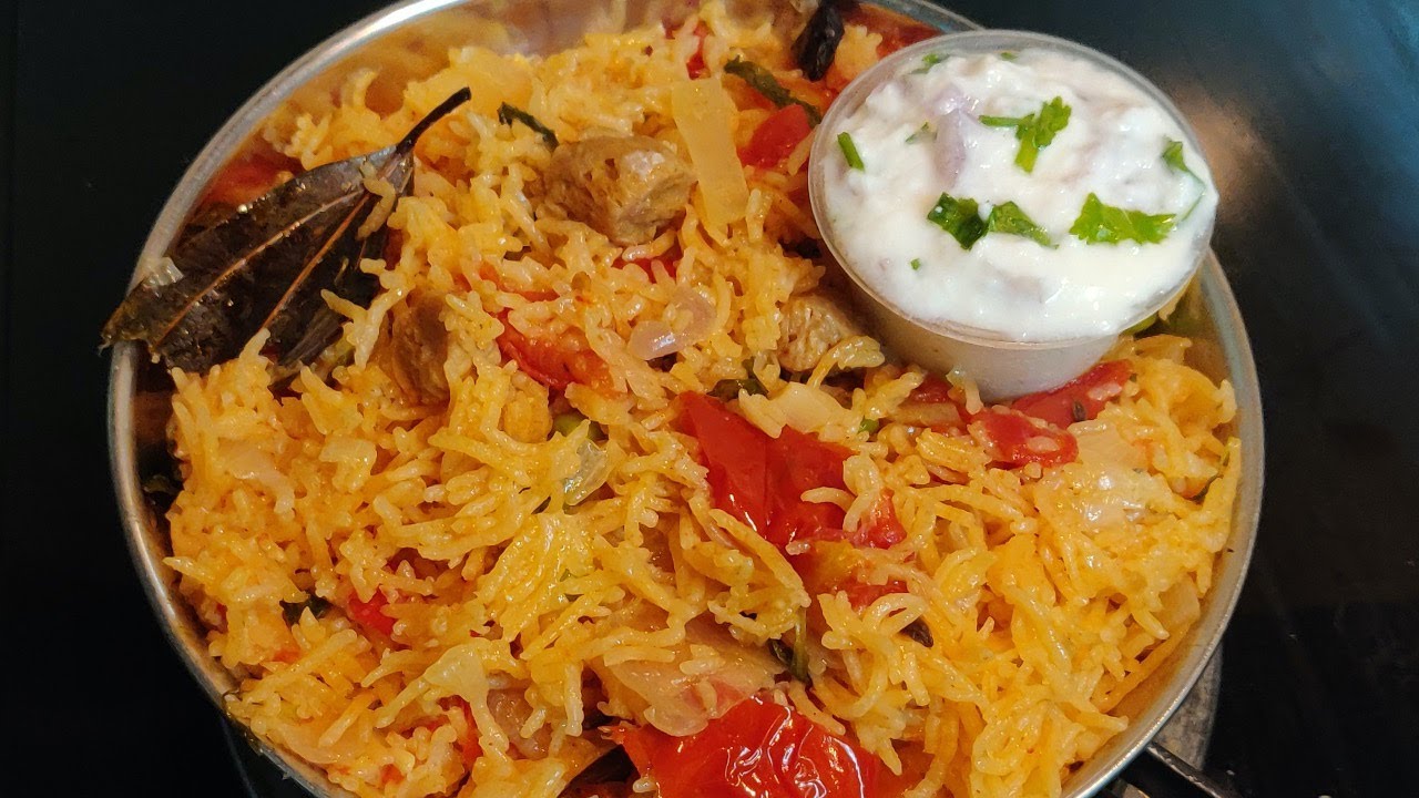 Tomato Biryani Recipe | Thakkali Biryani | Tomato biryani in Pressure Cooker | Dakshin Foodz | Dakshin Food  - Tamil