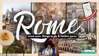 BEST THINGS TO DO IN ROME FOR FIRST TIMERS W/ MAP (2024) | 20 MustDos, Hidden Gems & More!