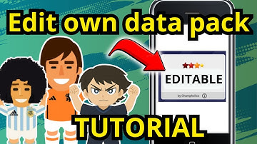 How to edit your own Data pack in Mobile Wsc Tutorial - Update 10.0