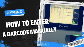How to enter a barcode manually for reagent CBC