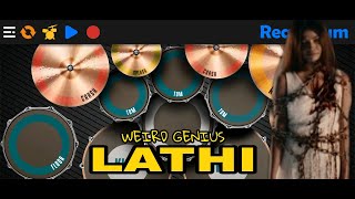 LATHI - WEIRD GENIUS (FT SARA FAJIRA) REAL DRUM COVER