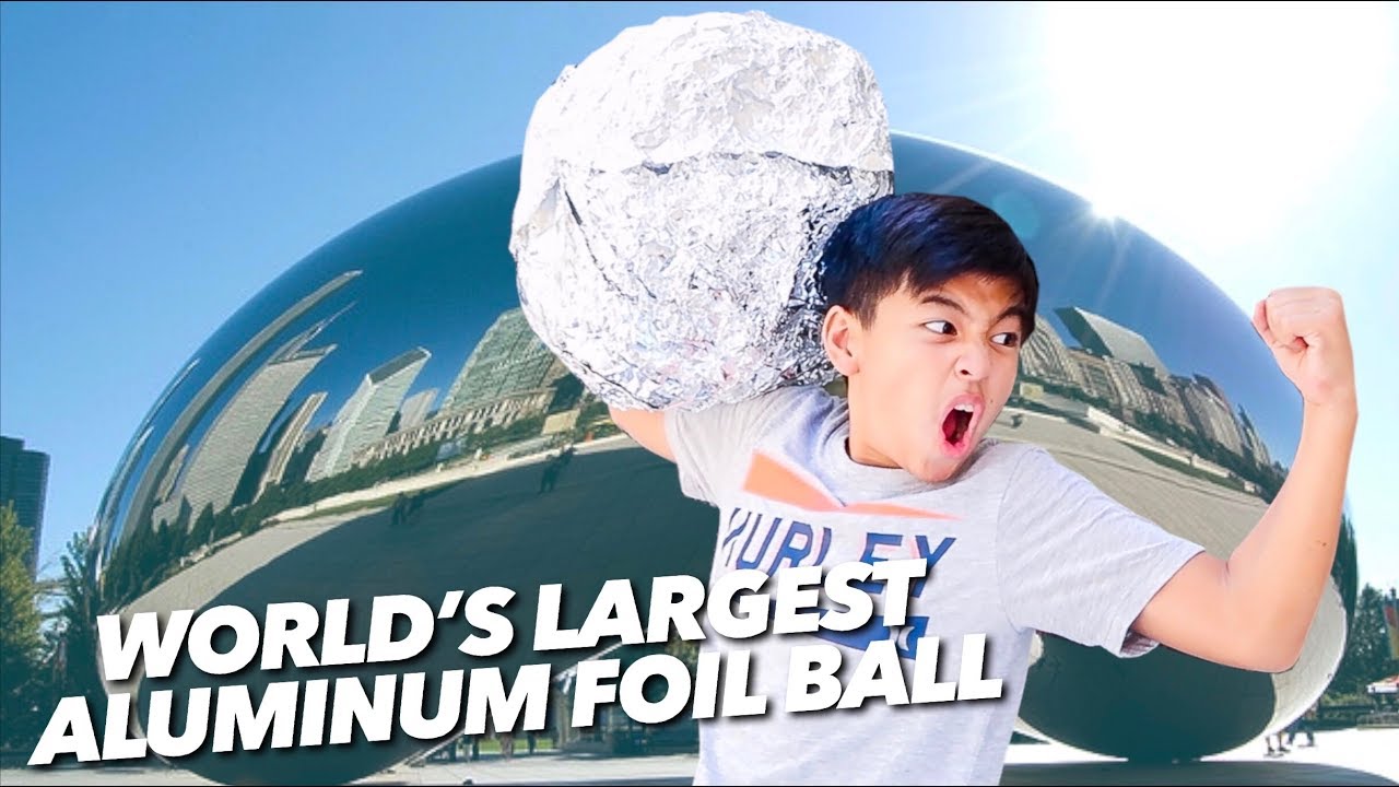 WORLD S LARGEST ALUMINUM FOIL BALL CHALLENGE YouTube WORLD S LARGEST ALUMINUM FOIL BALL CHALLENGE YouTube