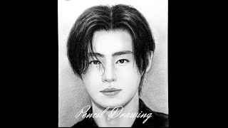 엔하이픈 성훈(ENHYPEN Sunghoon) 그리기/ 연필 초상화, 연필 인물화, 연필드로잉/ pencil portrait, pencil drawing, drawing