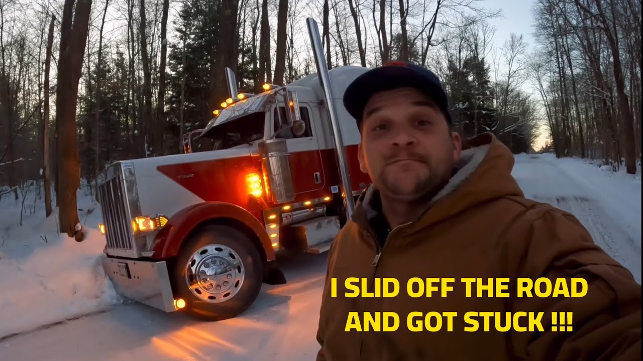 Я съехал с дороги на северо-западе Пенсильвании ❄️🥶 #грузоперевозки
