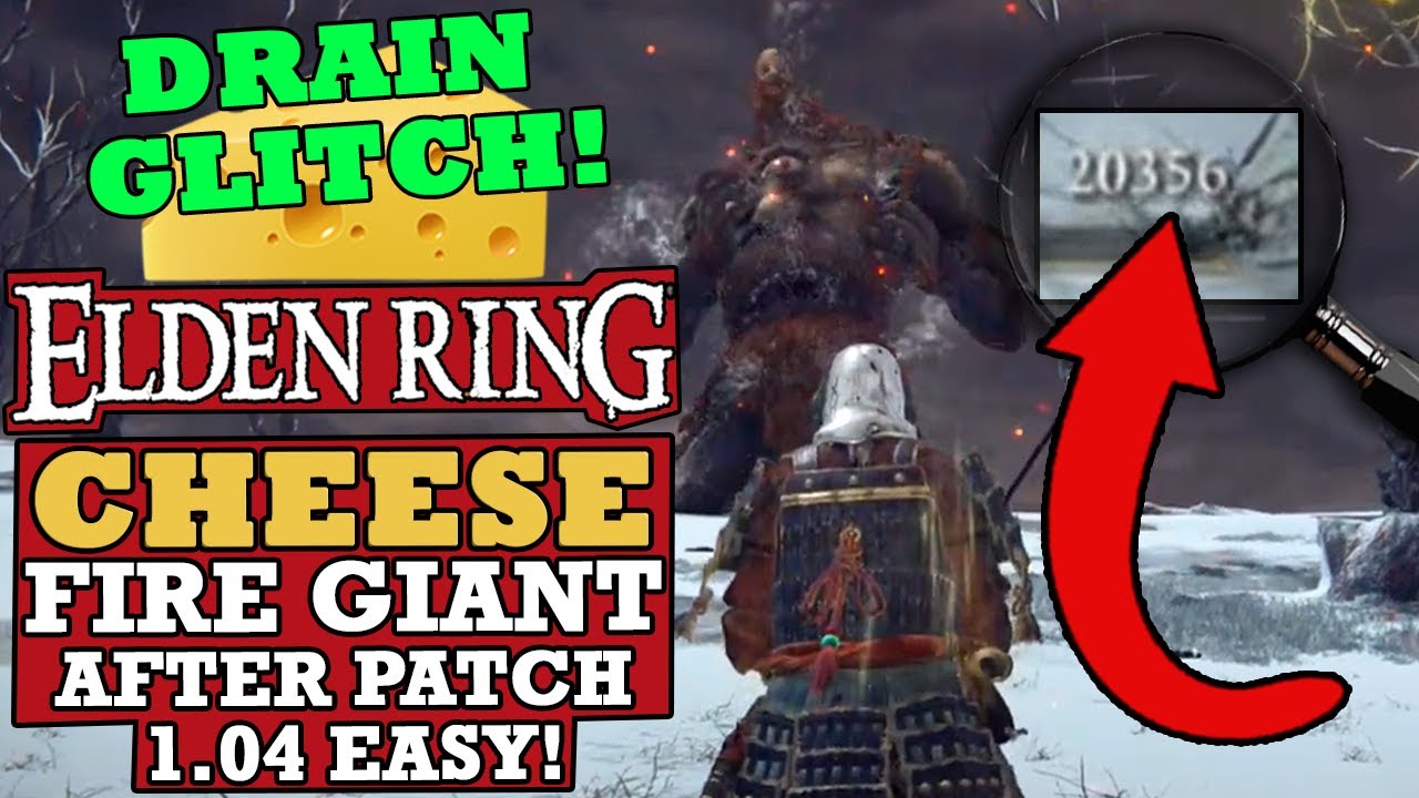 How to Cheese Fire Giant AFTER Patch 1.04 (*NEW* FREE RUNES) Elden