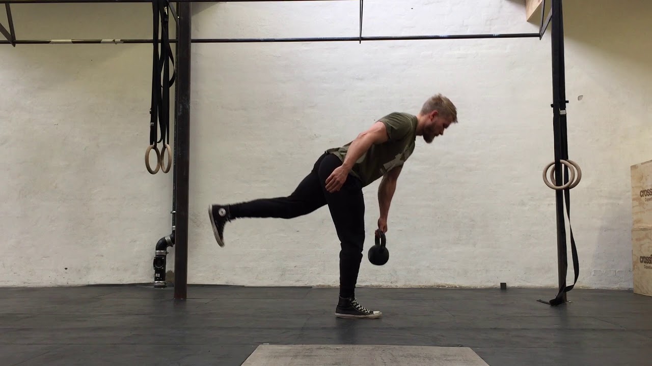 SingleLeg Deadlift (kettlebell) YouTube