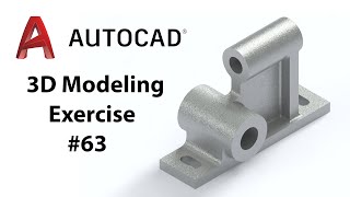 AutoCAD 3D Modeling - Exercise #63 - Basic to Advance in Hindi