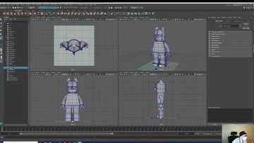 MAYA Lego character modeling - batman 3
