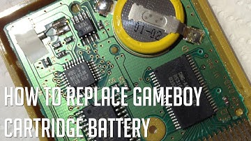How to replace A Gameboy cartridge battery and reuse the old battery tabs