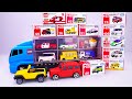 トミカ☆世界の高級な車のミニカーを開封してコンボイへ収納☆Tomica World's luxury car opening and put in Okatazuke convoy
