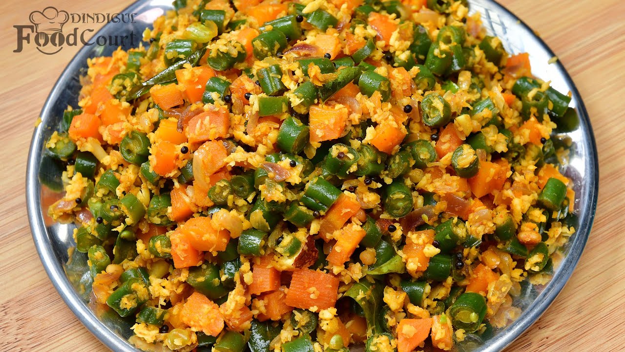 Carrot Beans Poriyal/ Simple Poriyal Recipe/  Side Dish Recipes