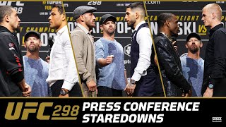 UFC 298 Press Conference Staredowns | UFC 298 | MMA Fighting