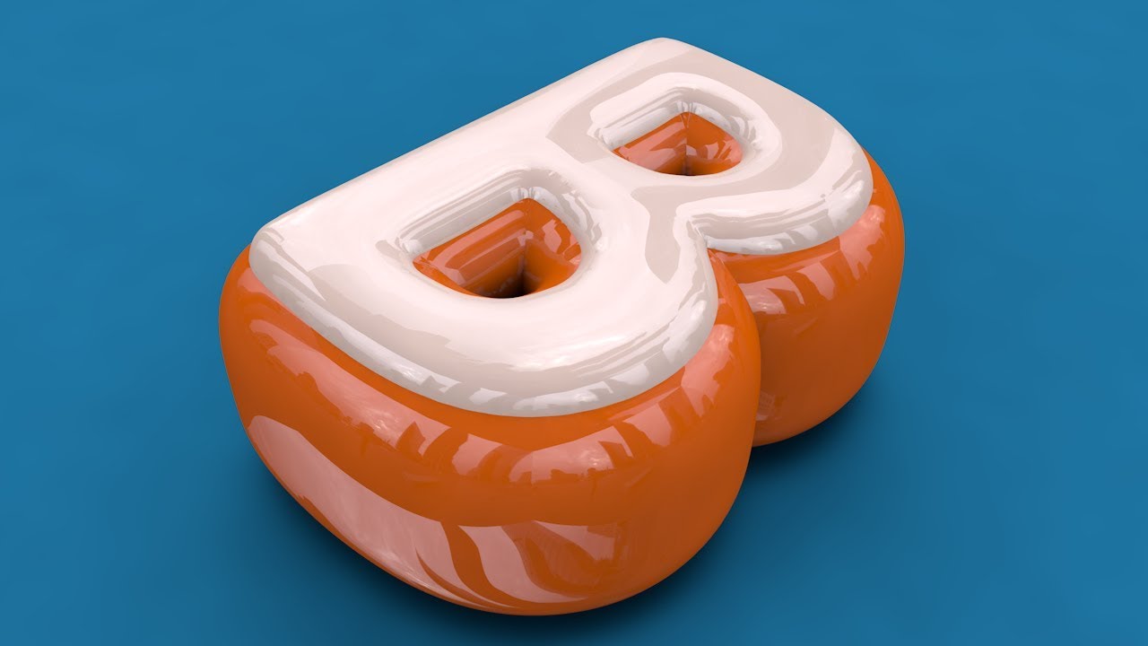 Cinema 4D Tutorial  -  3D Super Inflated Text