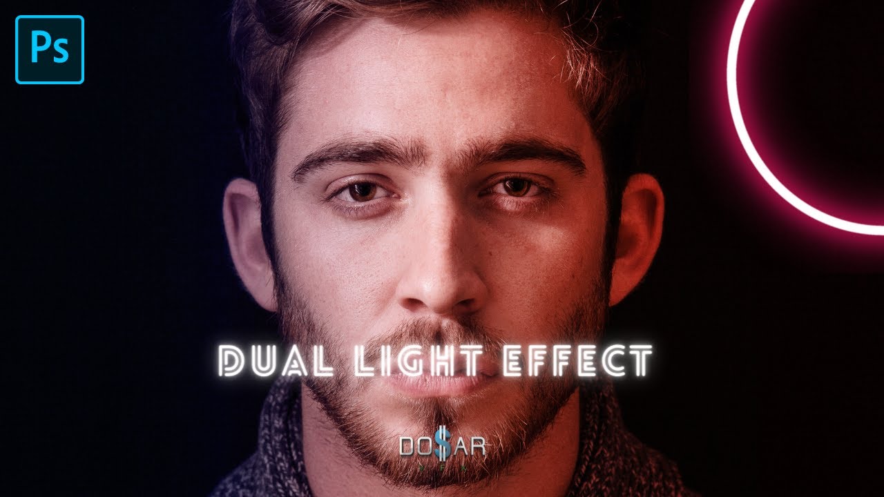 Dual Light Effect in Photoshop | Photoshop Tutorial