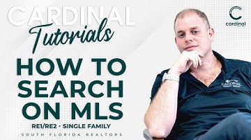 How to Find Single Family Properties on MLS (Florida Realtors) - Cardinal Tutorials