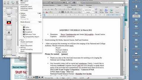 Viewing Word Documents on big screens