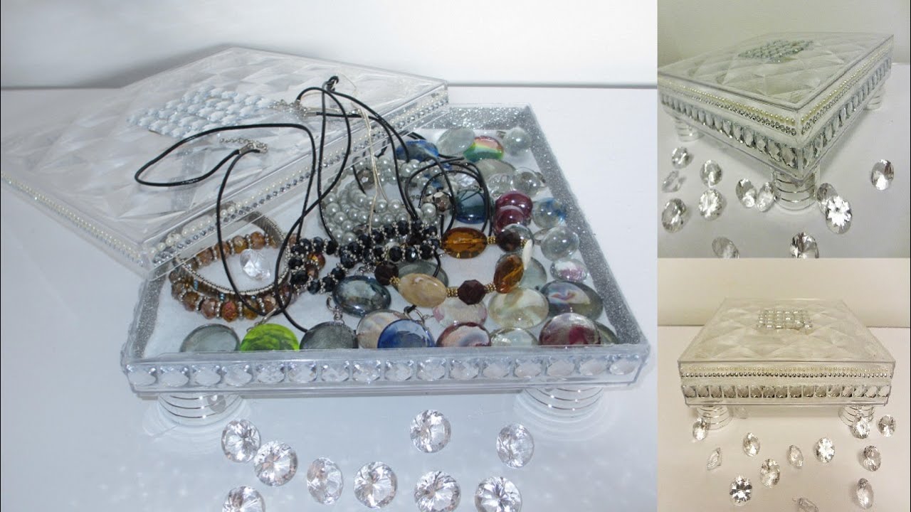 Ferrero Rocher Box DIY Glam Jewelry Box Dollar Tree DIY YouTube