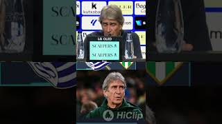 El entrenador del Betis habla sobre la importancia de Isco tras su regreso de la lesión #shorts