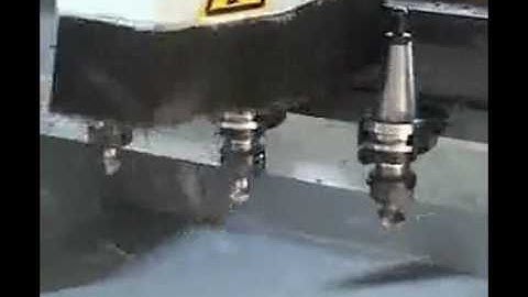 Linear automatic tool change cnc router machine