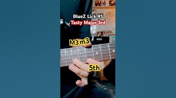 BlueZ Lick 95 Tasty Major 3rd #fenderstrat #stratocaster #tworock #bluesscale #fender
