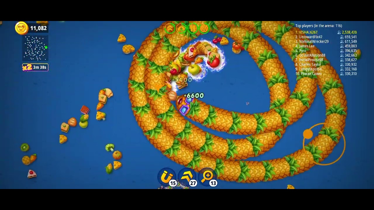 Worm Zone game play 2x point Subscribe please 🙏