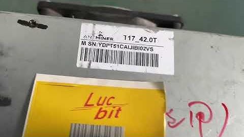 9.12 LUCBIT ASIC MINING ANTMINER T17 TEST