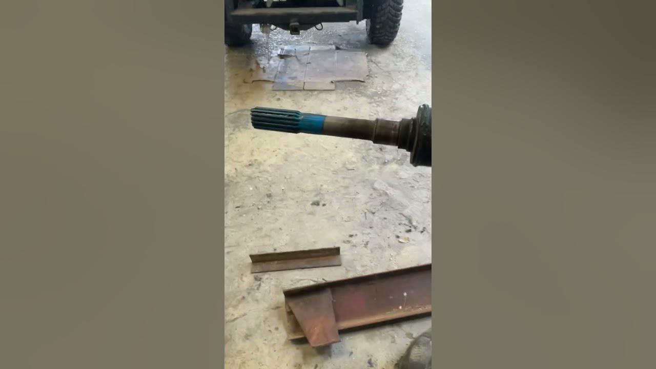 Chevy duramax center support bearing/ carrier bearing replacement - YouTube