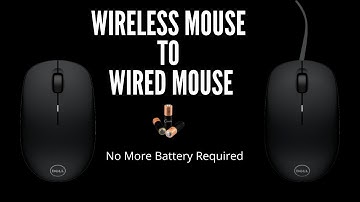Wireless Mouse Into Wired Mouse