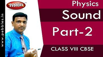 Part-2 : Sound | Physics | Class 8 | CBSE Syllabus